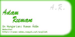 adam ruman business card